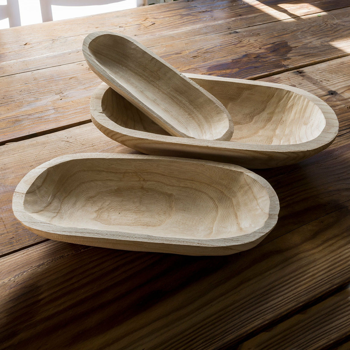 Oblong Wooden Bowl