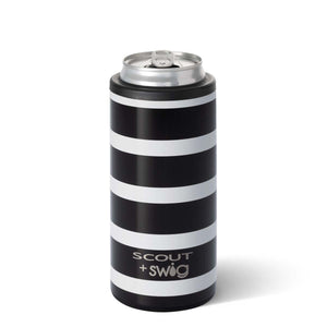 SCOUT+Swig Fleetwood Black Skinny Can Cooler