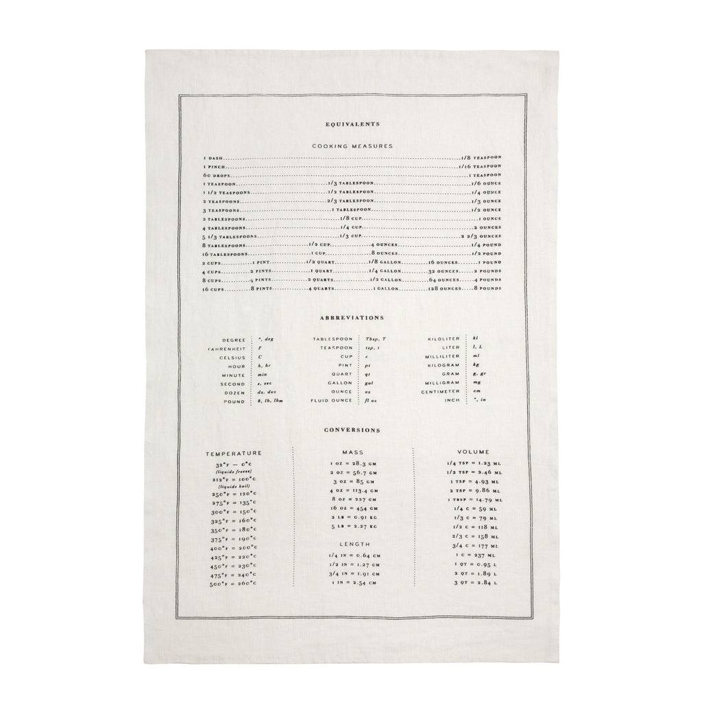 Measures Tea Towel
