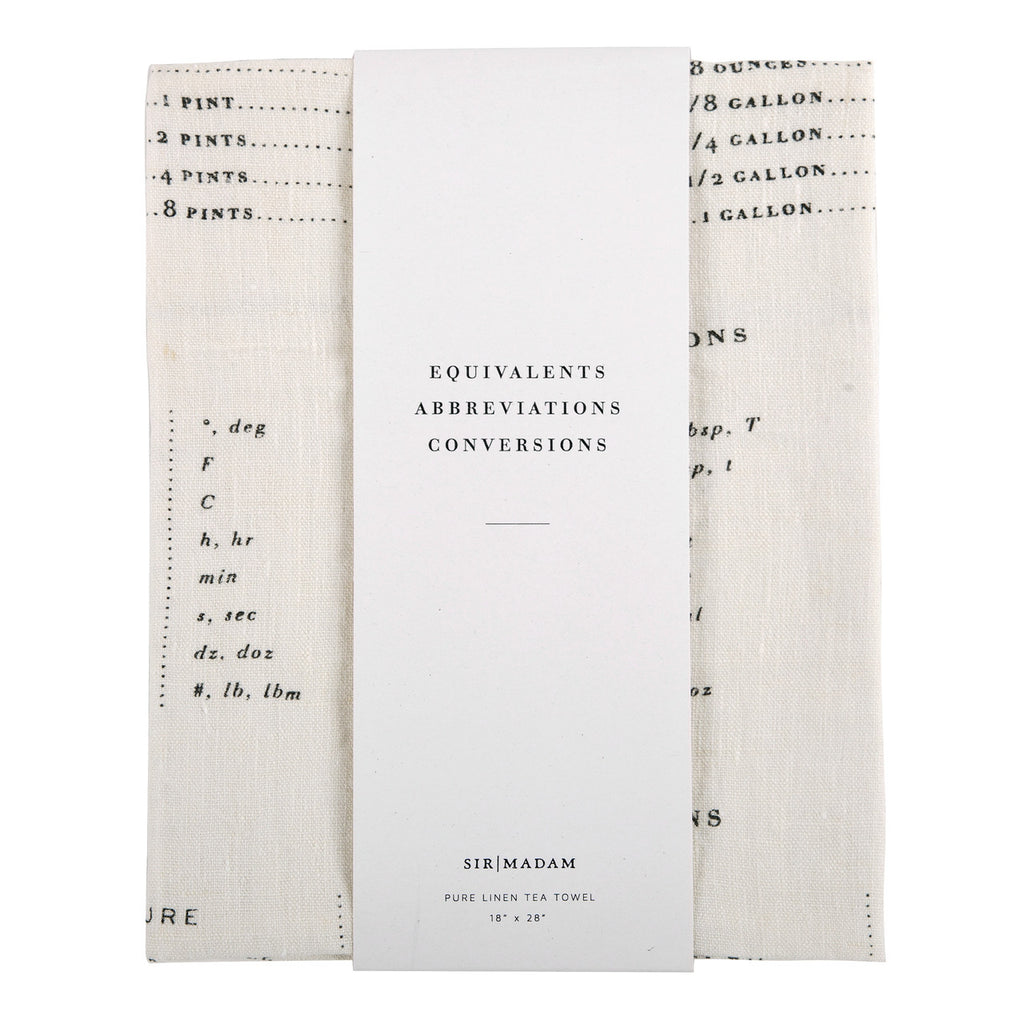 Measures Tea Towel