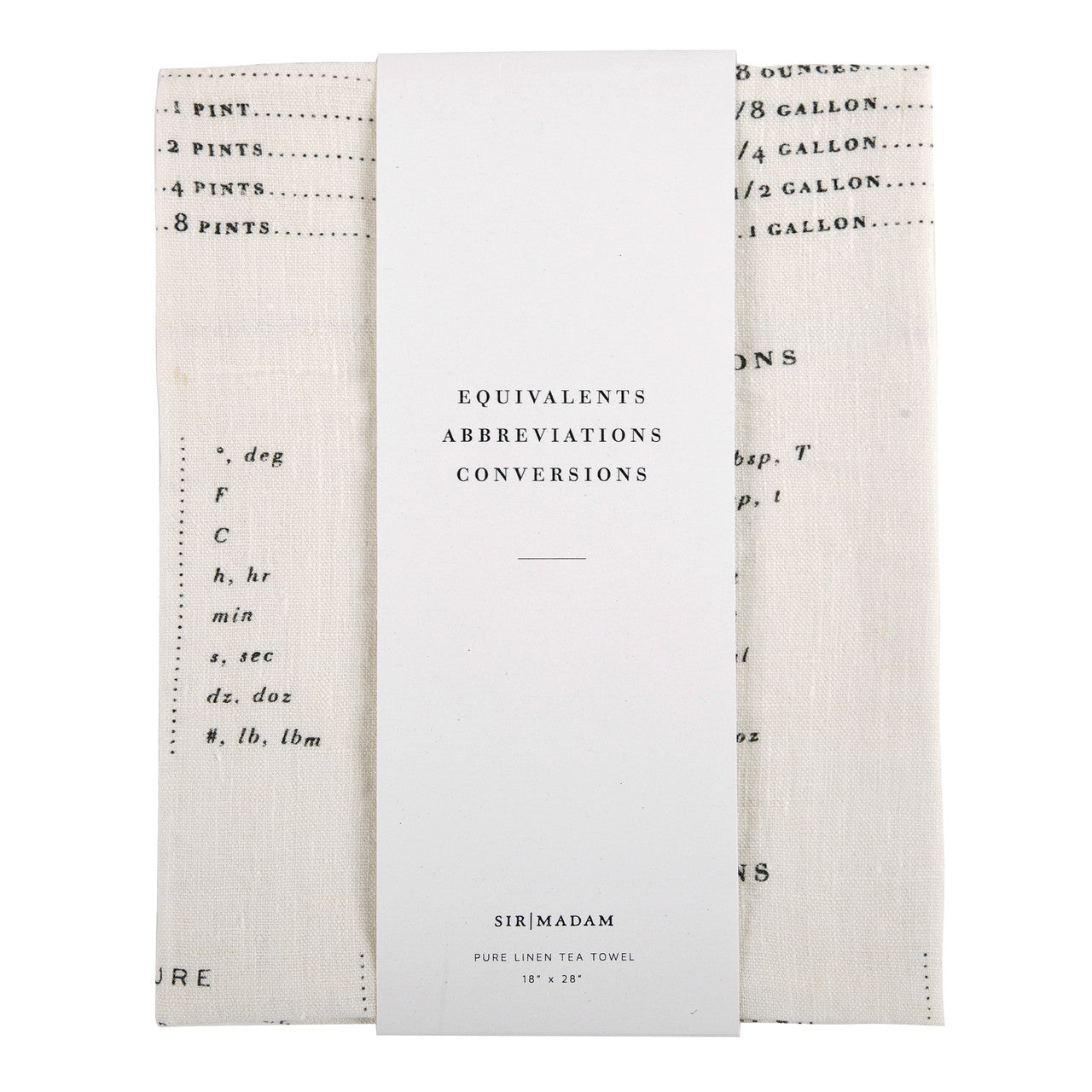 Measures Tea Towel