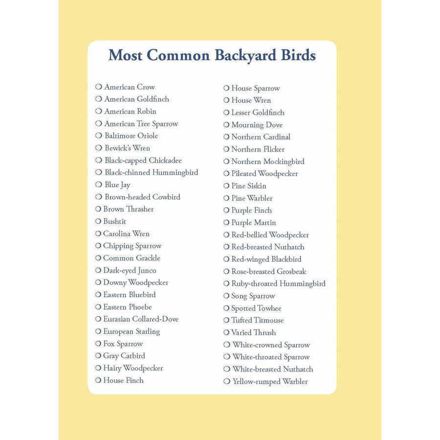 The Backyard Bird Journal | A Guide to Recording and Observing the Birds in Your Yard
