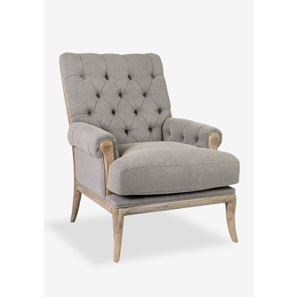 Branson Upholstered Arm Chair | Grey