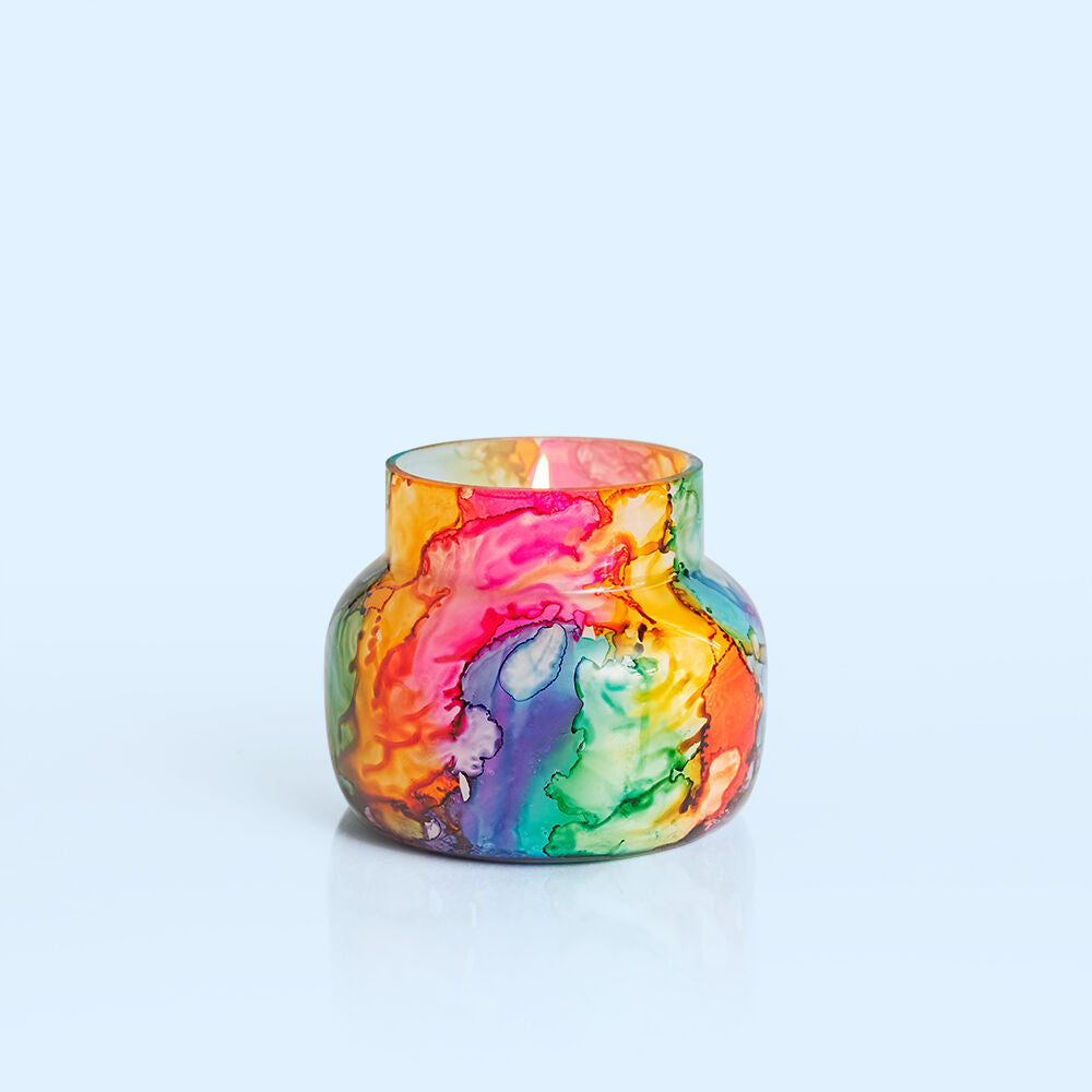 CB Rainbow Watercolor Petite Jar - Volcano
