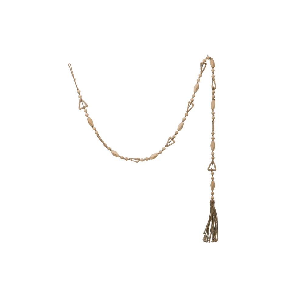 Paulownia Wood Bead Tassel