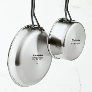 KitchenAid 5-Ply Clad Polished Stainless Steel Nonstick Frying Pan - 8.25"